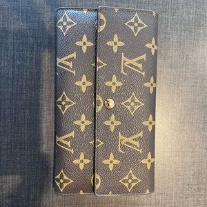 Louis Vuitton Brown and Gold Monogram Clutch